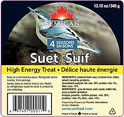 Semican High Energy Suet Wild Bird Treat, 12.15-oz cake