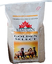 Semican Non-GMO Golden Select Crimped Oats Horse Feed, 50-lb bag