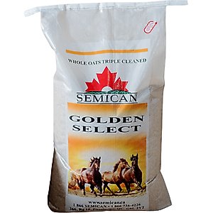 Semican Non-GMO Golden Select Whole Oats Horse Feed, 50-lb bag