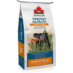 Semican Non-GMO Mini Size Timothy/Alfalfa Cubes Horse Feed, 50-lb bag