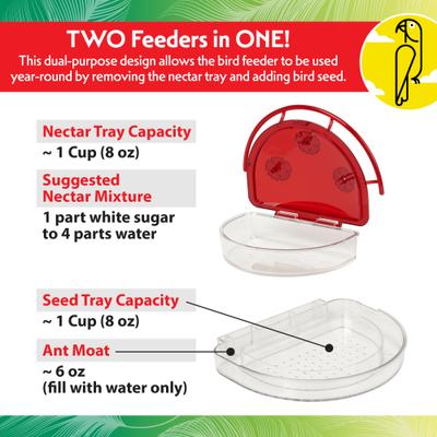 Show full view: Caitec Featherland Paradise Smart House Hopper Hummingbird Feeder slide 4 of 10