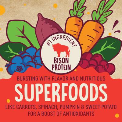 Show full view: Earthborn Holistic Bison Flavored Crunchy Dog Treats, 2-lb bag slide 4 of 8