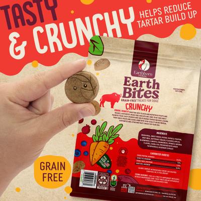 Show full view: Earthborn Holistic Bison Flavored Crunchy Dog Treats, 2-lb bag slide 3 of 8