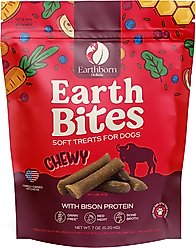 Earthborn Holistic Earthbites Bison Flavored Grain-Free Soft & Chewy Dog Treats, 7-oz bag