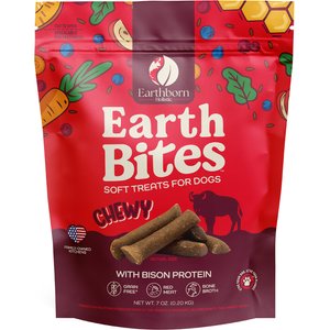 Earthborn Holistic Earthbites Bison Flavored Grain-Free Soft & Chewy Dog Treats, 7-oz bag