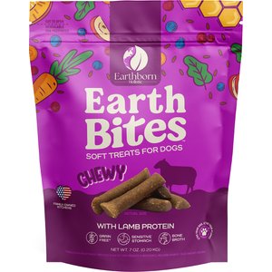 Earthborn Holistic Earthbites Lamb Flavored Grain-Free Soft & Chewy Dog Treats, 7-oz bag