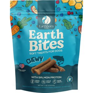 Earthborn Holistic Earthbites Salmon Flavored Grain-Free Soft & Chewy Dog Treats, 7-oz bag