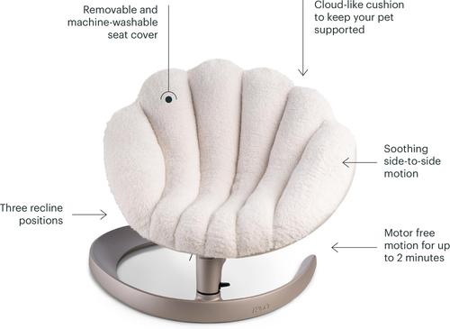 Show full view: Tavo Pets Shell Swaying Lounger Dog & Cat Bed, Latte slide 3 of 9