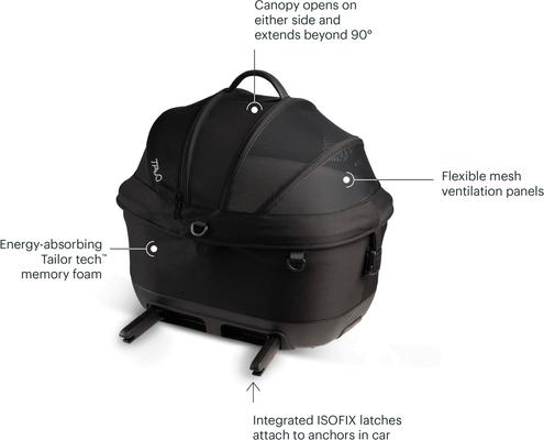 Show full view: Tavo Pets Maeve iso Dog & Cat Car Seat, Merle, iso5x slide 6 of 11