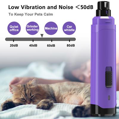 Show full view: PATPET Steel Grit Dog & Cat Nail Grinder, Purple slide 5 of 7