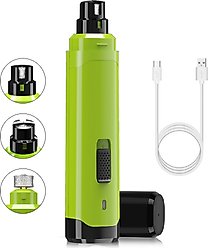 PATPET Steel Grit Dog & Cat Nail Grinder, Green