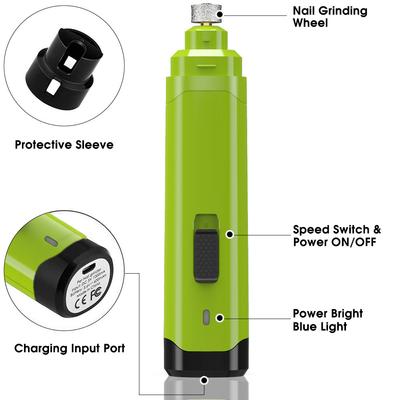 Show full view: PATPET Steel Grit Dog & Cat Nail Grinder, Green slide 2 of 7