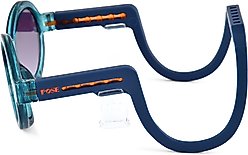 POSE PETS Solid Dog Sunglasses, Transparent Blue/Solid Blue, Medium slide 2 of 8