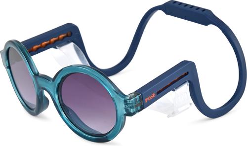 Show full view: POSE PETS Solid Dog Sunglasses, Transparent Blue/Solid Blue, Small slide 3 of 9