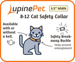 LupinePet Reflective Breakaway Buckle Safety Cat Collar, Pink Paws slide 2 of 3