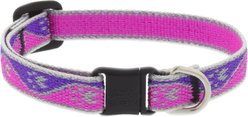 LupinePet Reflective Paws Breakaway Buckle Safety Cat Collar, Pink Paws