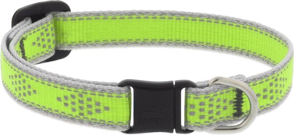 Show full view: LupinePet Reflective Diamonds Breakaway Buckle Safety Cat Collar, Green Diamond slide 1 of 3