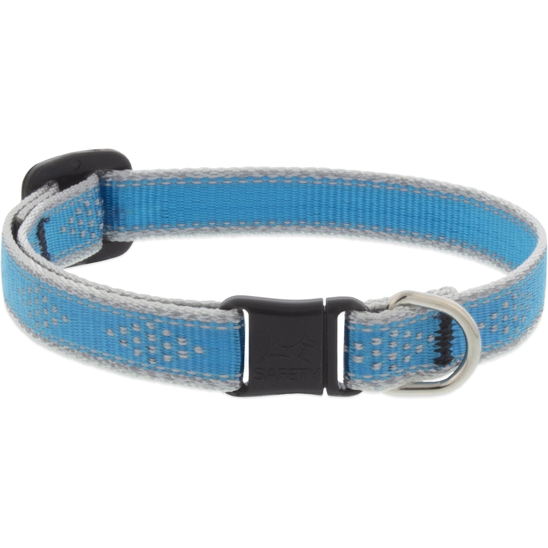 LupinePet Reflective Breakaway Buckle Safety Cat Collar, Blue Diamond