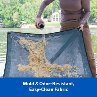 Show full view: Coolaroo On The Go Cooling Elevated Dog Bed, Pacific Crest Blue, Medium slide 5 of 7