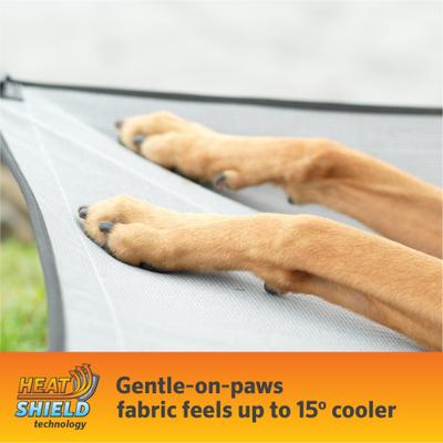 Show full view: Coolaroo On The Go Cooling Elevated Dog Bed, Everglade Green, Large slide 2 of 7