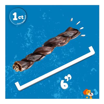 Show full view: Jack & Pup Odor-Free Braided Joint Health Beef Gullet Sticks 6-in Dog Chew slide 4 of 4