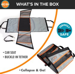 K&H Pet Products Buckle n' Go Dog & Cat Car Seat, Gray, Large slide 2 of 9