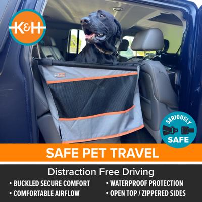 Show full view: K&H Pet Products Buckle n' Go Dog & Cat Car Seat, Gray, Large slide 6 of 12