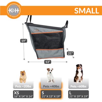 Show full view: K&H Pet Products Buckle n' Go Dog & Cat Car Seat, Gray, Small slide 4 of 13
