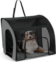 K&H Pet Products Travel Safety Pet Carrier, Gray/Black, Large