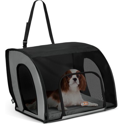 K&H Pet Products K&H Pet Products Travel Safety Pet Carrier, Gray/Black, Medium