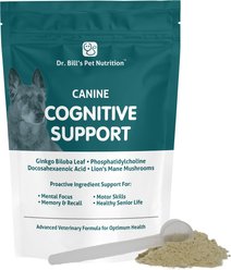 Dr. Bill's Pet Nutrition Canine Cognitive Support Brain & Nervous System Senior Dog Supplement Powder, 180-gm pouch