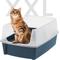 Show in main carousel: IRIS Open Top Cat Litter Box with Scatter Shield, XX-Large, Navy slide 1 of 8