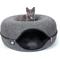 Show in main carousel: Travel Cat Donut Cat Hideaway Cave & Scratcher Cat Bed, Grey slide 1 of 11