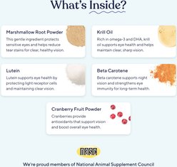 Pawfy Eye Support Peanut Butter Flavor Supplement for Dogs, 30 count slide 2 of 7