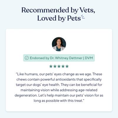 Show full view: Pawfy Eye Support Peanut Butter Flavor Supplement for Dogs, 30 count slide 8 of 9