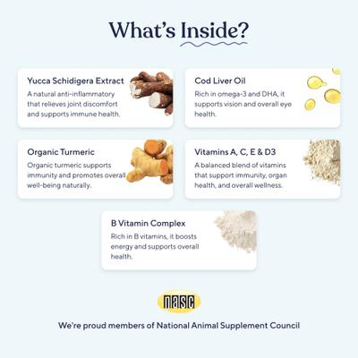 Show full view: Pawfy Multivitamin Peanut Butter Flavor Supplement for Dogs, 30 count slide 4 of 9