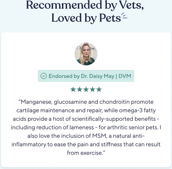 Show full view: Pawfy Hip & Joint Chicken Flavor Chews Dog Supplement, 30 count slide 7 of 8