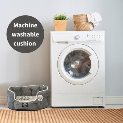 Show full view: One for Pets Snuggle Dog Bed, Gray, Large slide 3 of 8