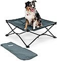 Coolaroo On The Go Cooling Elevated Dog Bed, Pacific Crest Blue, Medium