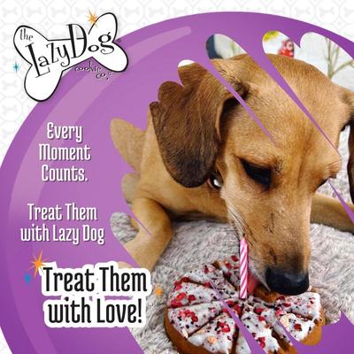 Show full view: The Lazy Dog Cookie Co. Happy Birthday Pup-PIE Dog Treat, Unisex slide 8 of 10