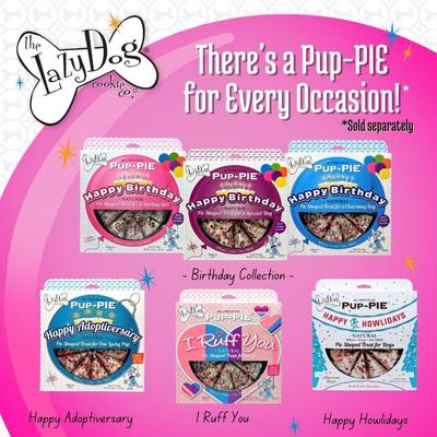 Show full view: The Lazy Dog Cookie Co. Happy Birthday Pup-PIE Dog Treat, Girl slide 9 of 10
