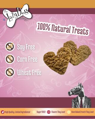 Show full view: The Lazy Dog Cookie Co. Horse Bitscuits Cherry Vanilla Peppermint Horse Treat, 14-oz bag slide 6 of 8