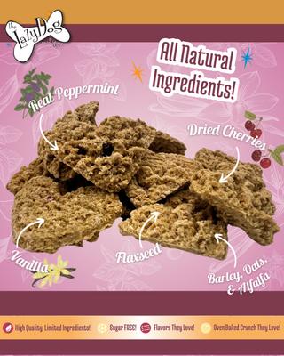 Show full view: The Lazy Dog Cookie Co. Horse Bitscuits Cherry Vanilla Peppermint Horse Treat, 14-oz bag slide 4 of 8