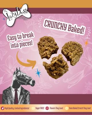 Show full view: The Lazy Dog Cookie Co. Horse Bitscuits Cherry Vanilla Peppermint Horse Treat, 14-oz bag slide 5 of 8