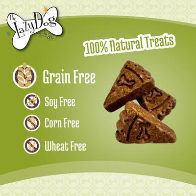 Show full view: The Lazy Dog Cookie Co. Grain-Free Toasted Vanilla Peanut Butter Limited Ingredient Crunchy Baked Dog Treats, 14-oz box slide 7 of 10