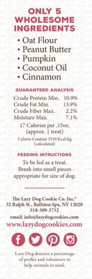 Show full view: The Lazy Dog Cookie Co. Limited Ingredient Cinnamon Swirled Peanut Butter Crunchy Baked Dog Treats, 14-oz box slide 3 of 9