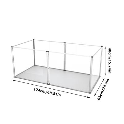 Show full view: BingoPaw 6 Panel Small Pet Acrylic Playpen, 48.8-in slide 8 of 9
