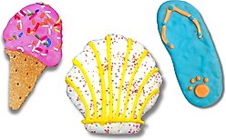 Tail Bangers Summer Fun Peanut Butter & Honey Assorted Crunchy Dog Treats, 18 count