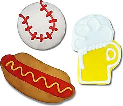 Tail Bangers Play Ball Peanut Butter & Honey Assorted Crunchy Dog Treats, 18 count