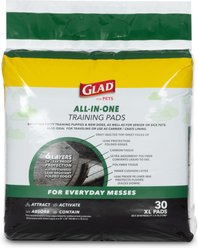 Glad for Pets Activated Carbon Jumbo Dog Training Pads, Unscented, 28 x 30-in, 30 count slide 2 of 7